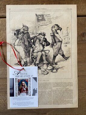 Harpers Weekly, Thomas Nast, Political Carton, Woodcut Engraving, audiobook